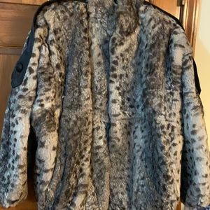 Real Rabbit Womens Coat L made in Hong Kong